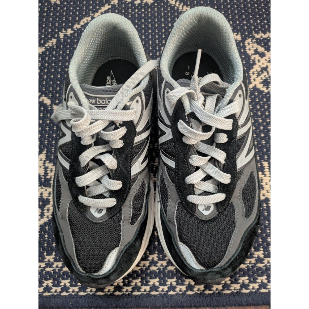 New Balance 990v6 Made in USA Black Grey Running Shoes Sneakers Mens Size 4.5